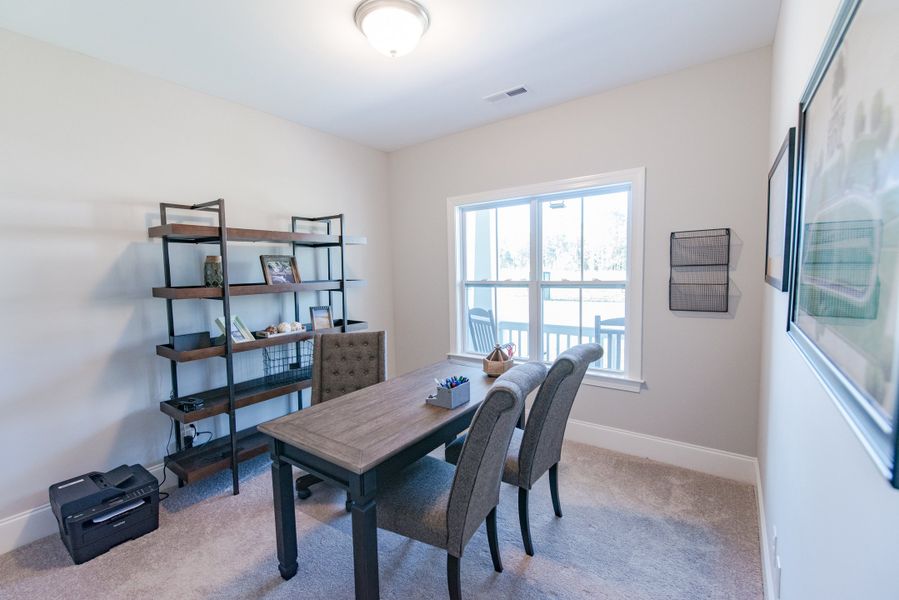 Representative furnished interior of a home built from the Helmsley by Bill Clark Homes in The Sanctuary at Sunset Beach, Sunset Beach (Image 8). Representative furnished interior of a home built from the Helmsley by Bill Clark Homes in The Sanctuary at Sunset Beach, Sunset Beach (Image 8).