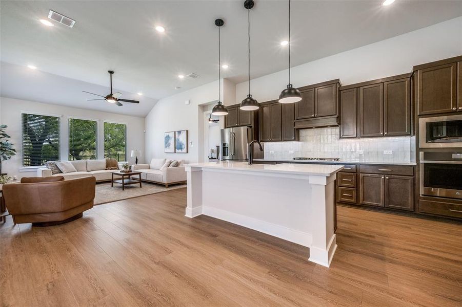 Furnished interior view inside a new home in , Little Elm (Image 16). Furnished interior view inside a new home in , Little Elm (Image 16).