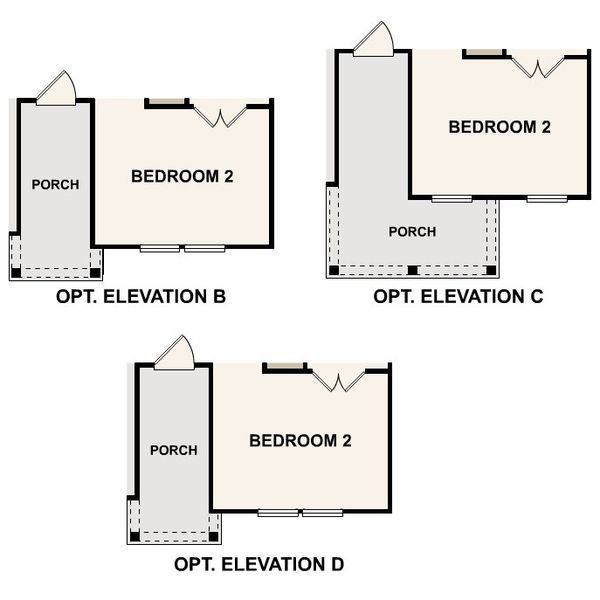 2D floor plan layout of this home in Prestige Collection at Overland Grove, Forney, TX (Image 3).