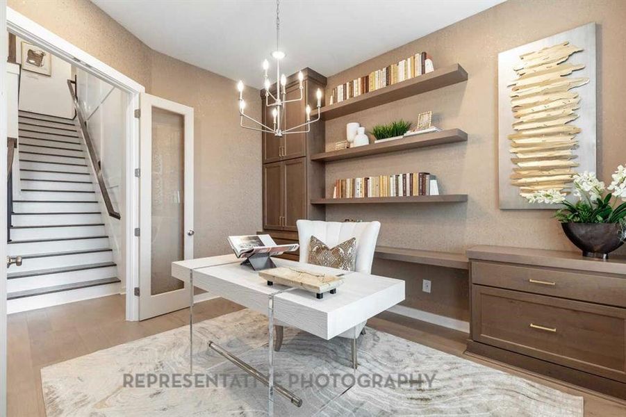 Furnished interior view inside a new home in Star Trail, Prosper (Image 26). Furnished interior view inside a new home in Star Trail, Prosper (Image 26).