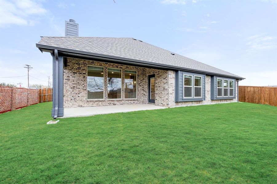 Exterior details and patio area of a home in Grace Park, Bedford (Image 4).