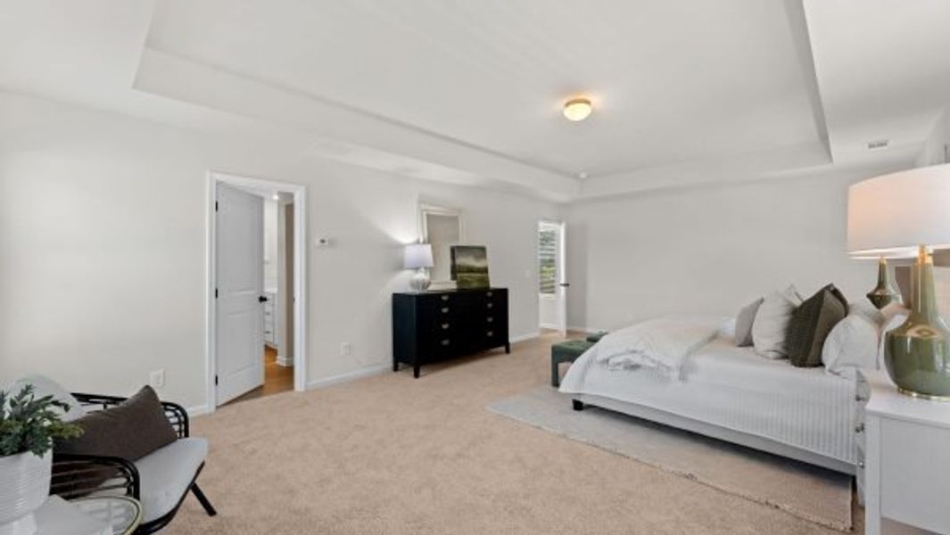 Representative furnished interior of a home built from the Kinsley by Piedmont Residential in Magnolia Trace, Flowery Branch (Image 12).