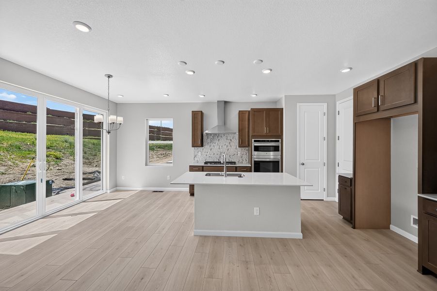 Furnished interior view inside a new home in Trailstone, Arvada (Image 12).