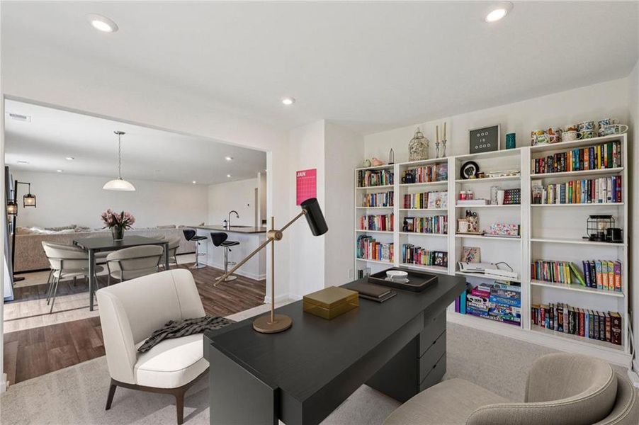 Furnished interior view inside a new home in , Euharlee (Image 22).
