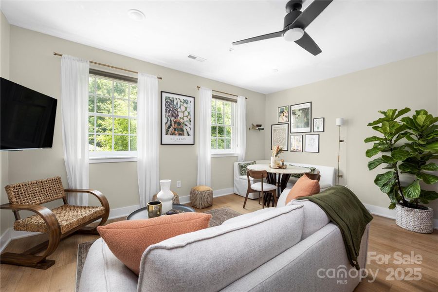 Furnished interior view inside a new home in , Charlotte (Image 12).