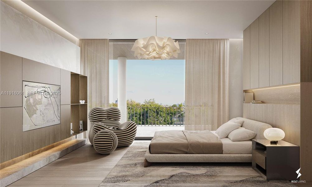 Furnished interior view inside a new home in , Surfside (Image 7).