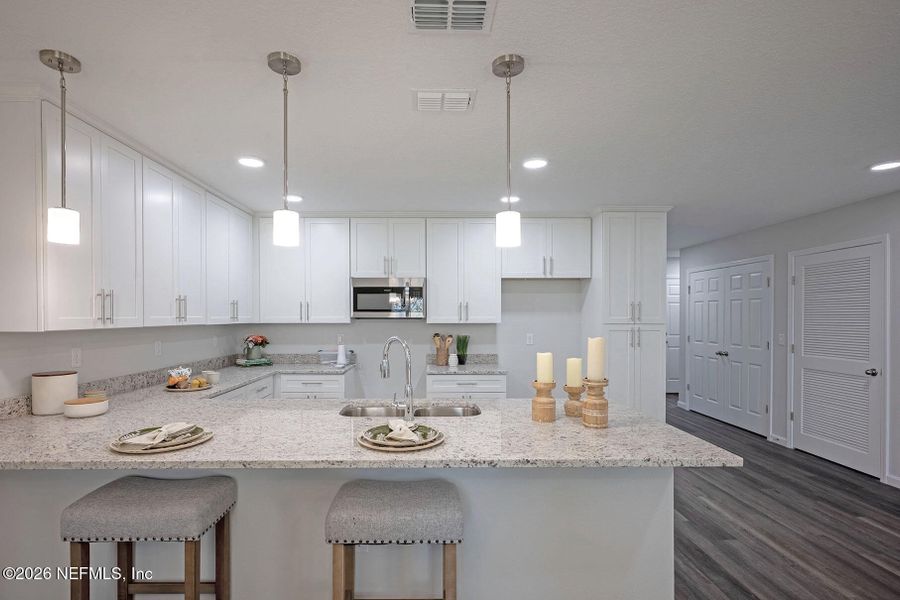 Furnished interior view inside a new home in , Jacksonville (Image 12). Furnished interior view inside a new home in , Jacksonville (Image 12).