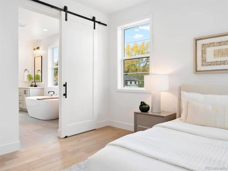 Furnished interior view inside a new home in , Denver (Image 10).