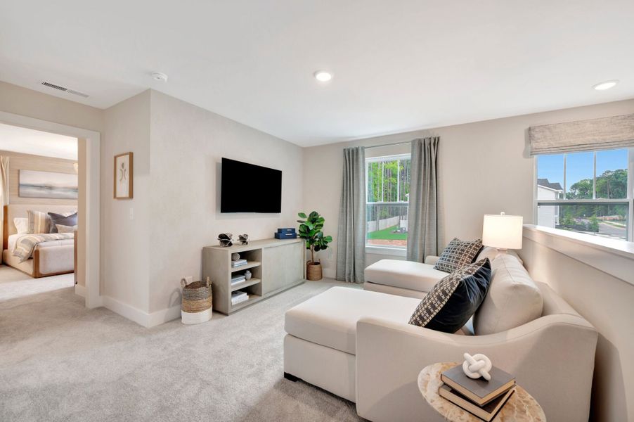 Representative furnished interior of a home built from the Vienna by Mattamy Homes in Ashmore Townes, Garner (Image 16).