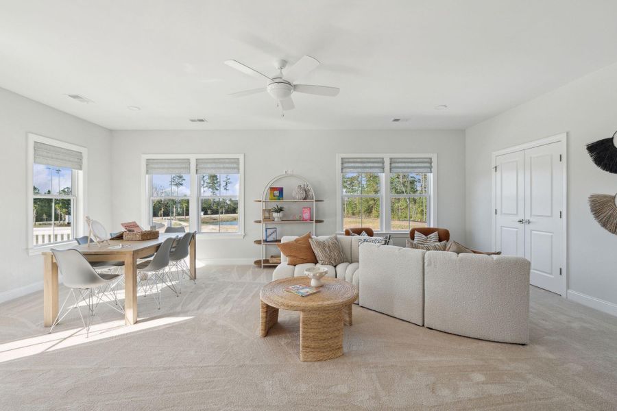 Furnished interior view inside a new home in , Summerville (Image 19). Furnished interior view inside a new home in , Summerville (Image 19).