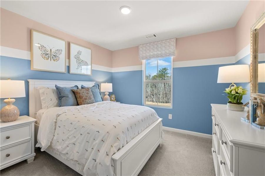 Furnished interior view inside a new home in The Bluffs, Canton (Image 40).