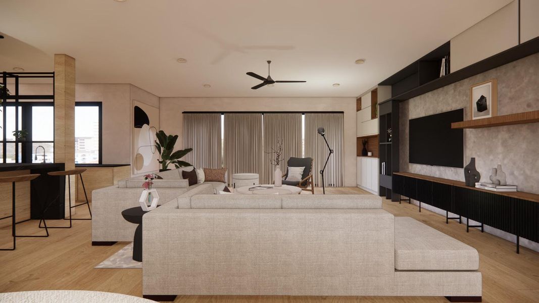 Furnished interior view inside a new home in , Boca Raton (Image 6). Furnished interior view inside a new home in , Boca Raton (Image 6).