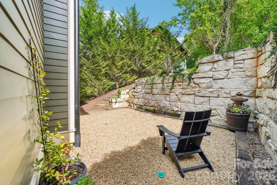 Exterior details and patio area of a home in , Asheville (Image 3).