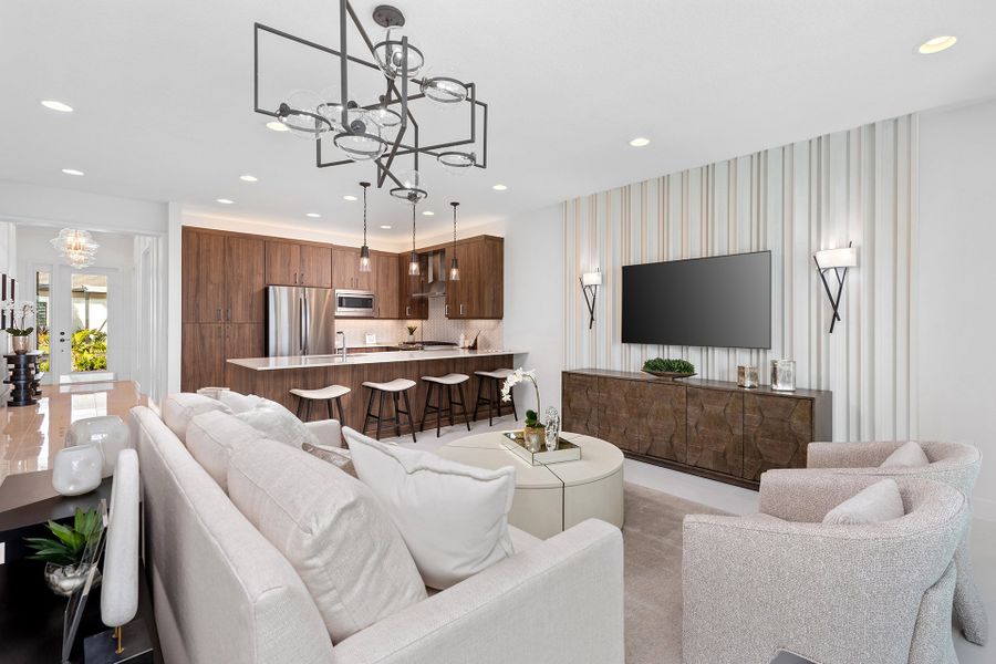 Representative furnished interior of a home built from the Sandpiper by GL Homes in Valencia Parc at Riverland, Port St. Lucie (Image 9). Representative furnished interior of a home built from the Sandpiper by GL Homes in Valencia Parc at Riverland, Port St. Lucie (Image 9).
