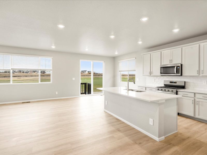 The Sylvan floorplan interior image taken at a Meritage Homes community in Aurora, CO.