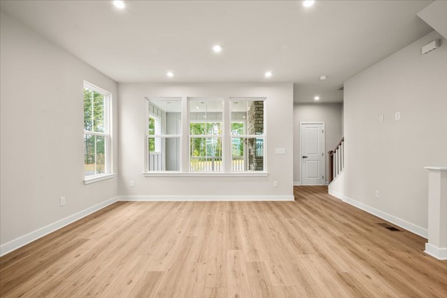 Spacious, unfurnished interior of a new home in Townes at The Station, Apex (Image 16).