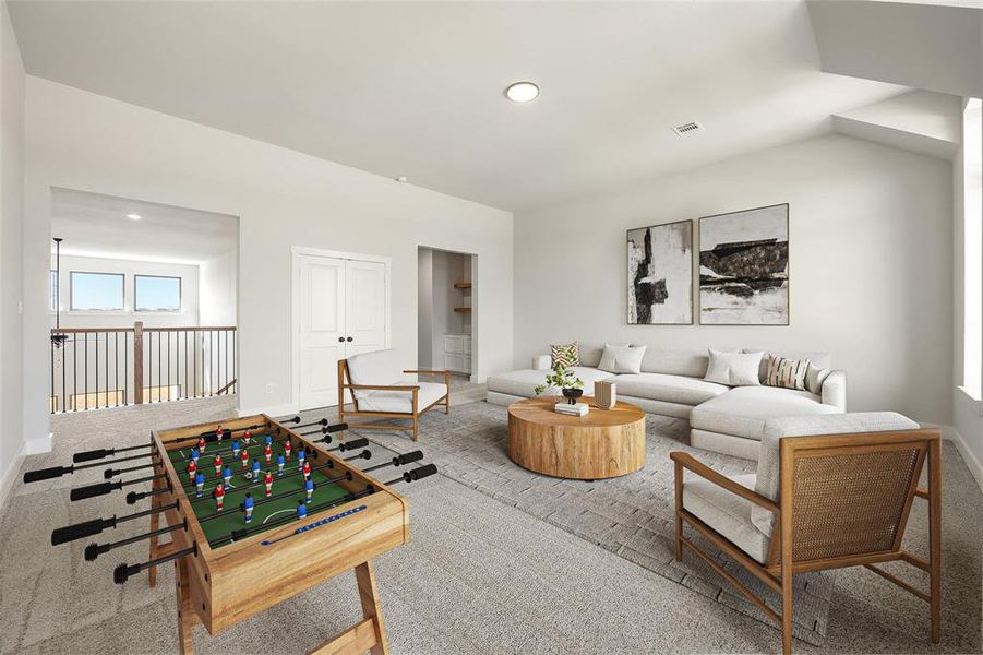 Furnished interior view inside a new home in Chatham Reserve, Providence Village (Image 27).