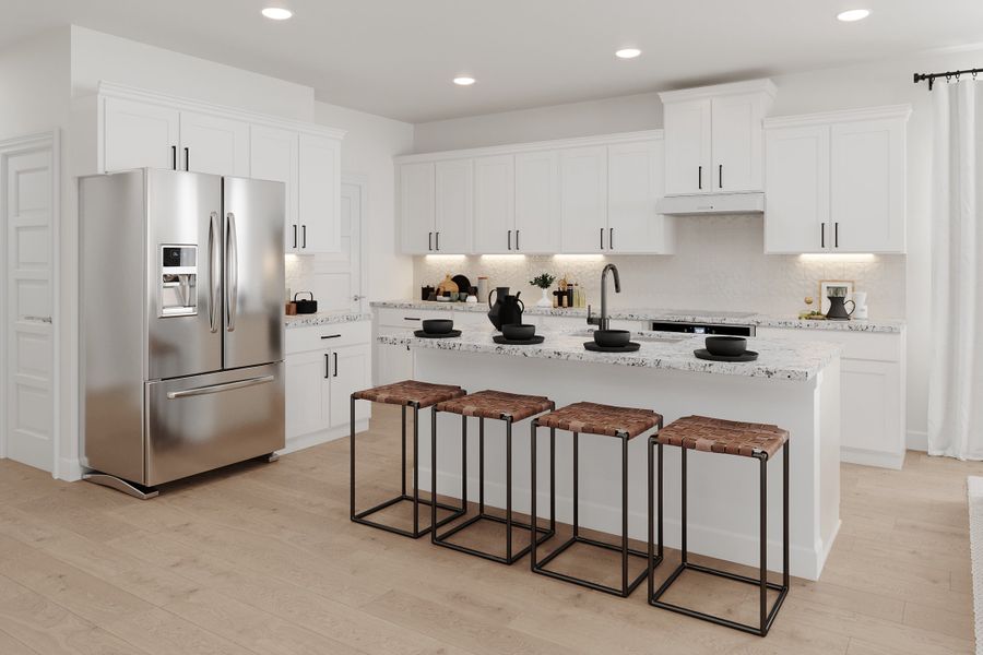 Representative furnished interior of a home built from the Sedona by Beazer Homes in Goodland: Crossings 50', Midlothian (Image 13). Representative furnished interior of a home built from the Sedona by Beazer Homes in Goodland: Crossings 50', Midlothian (Image 13).