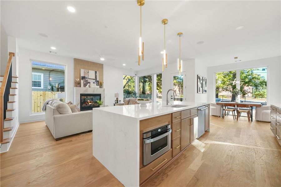 Furnished interior view inside a new home in , Atlanta (Image 5).