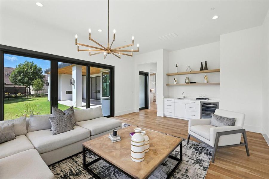 Furnished interior view inside a new home in , Colleyville (Image 29).