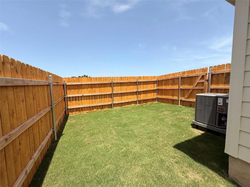 View of fenced backyard View of fenced backyard