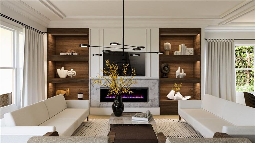 Furnished interior view inside a new home in , Milton (Image 10). Furnished interior view inside a new home in , Milton (Image 10).