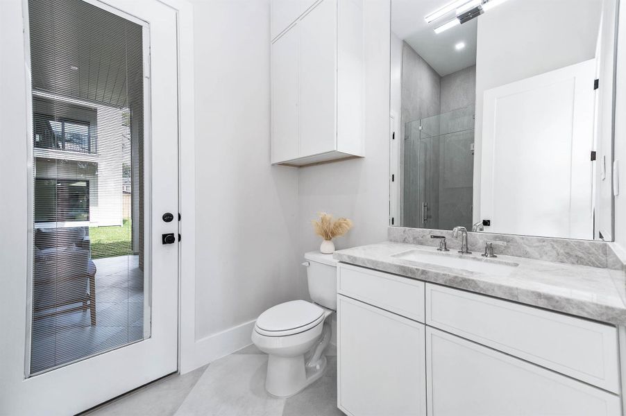 Furnished interior view inside a new home in , Houston (Image 37).