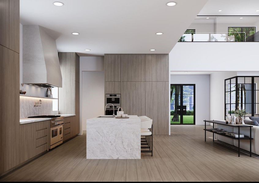 Furnished interior view inside a new home in , Spring (Image 35).