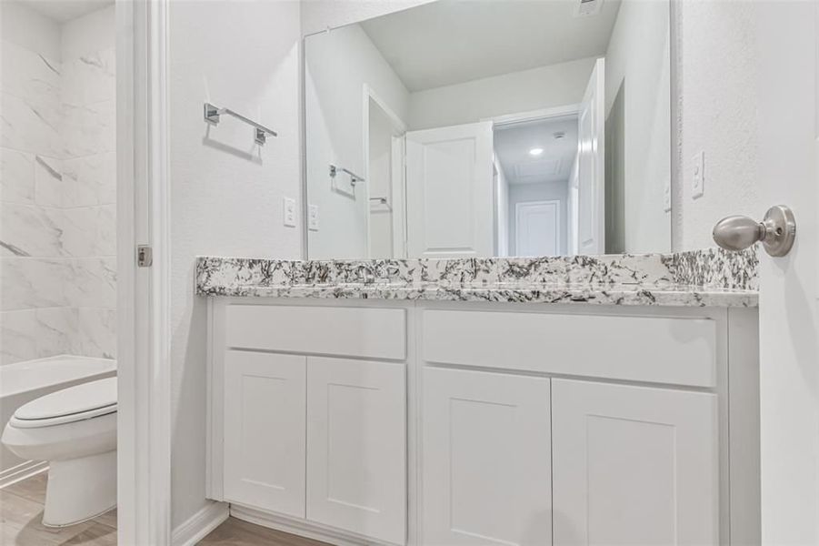Furnished interior view inside a new home in Lakes at Black Oak, Magnolia (Image 66).