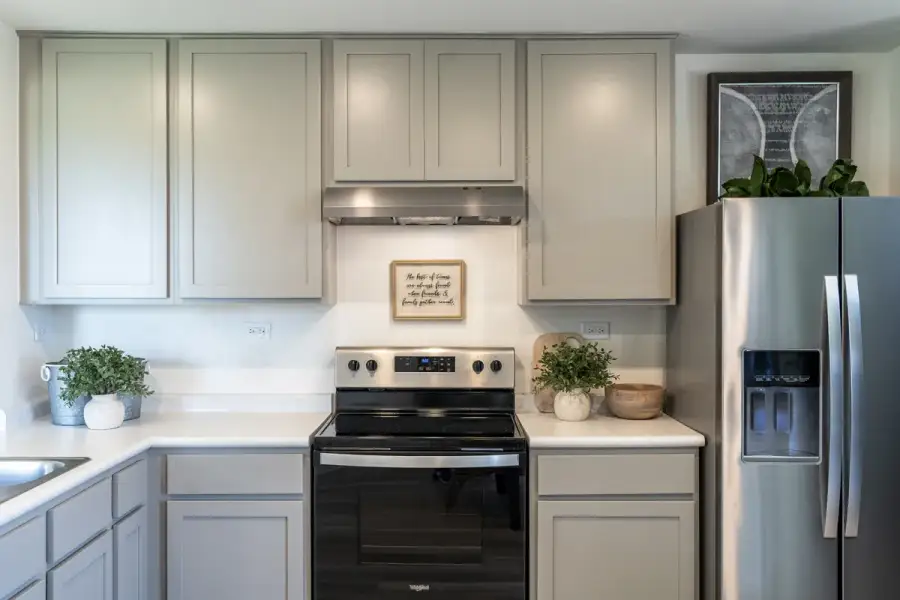 Representative furnished interior of a home built from the 1243 by KB Home in Espino, San Antonio (Image 6).