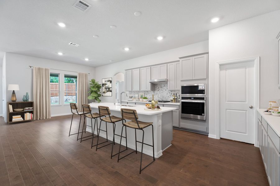 Representative furnished interior of a home built from the Driftwood by Beazer Homes in Lovers Landing, Forney (Image 6). Representative furnished interior of a home built from the Driftwood by Beazer Homes in Lovers Landing, Forney (Image 6).