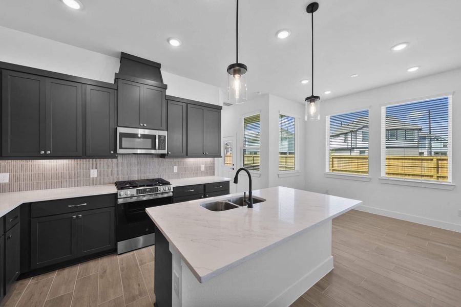 Furnished interior view inside a new home in Meridiana, Manvel (Image 6).