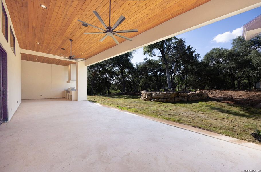 Exterior details and patio area of a home in , Boerne (Image 24).