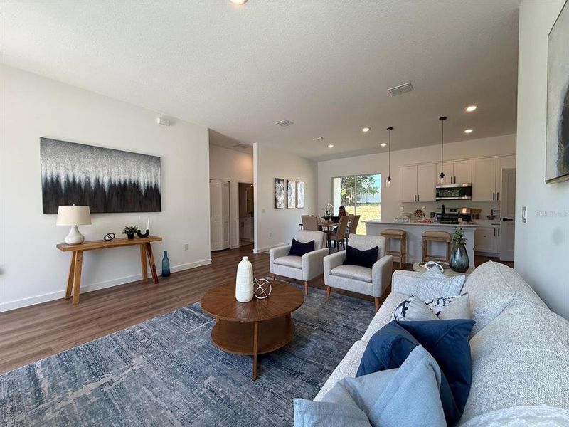 Furnished interior view inside a new home in , Citrus Springs (Image 2). Furnished interior view inside a new home in , Citrus Springs (Image 2).