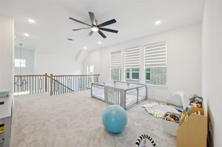 Furnished interior view inside a new home in Villas at the Station, Sachse (Image 15).