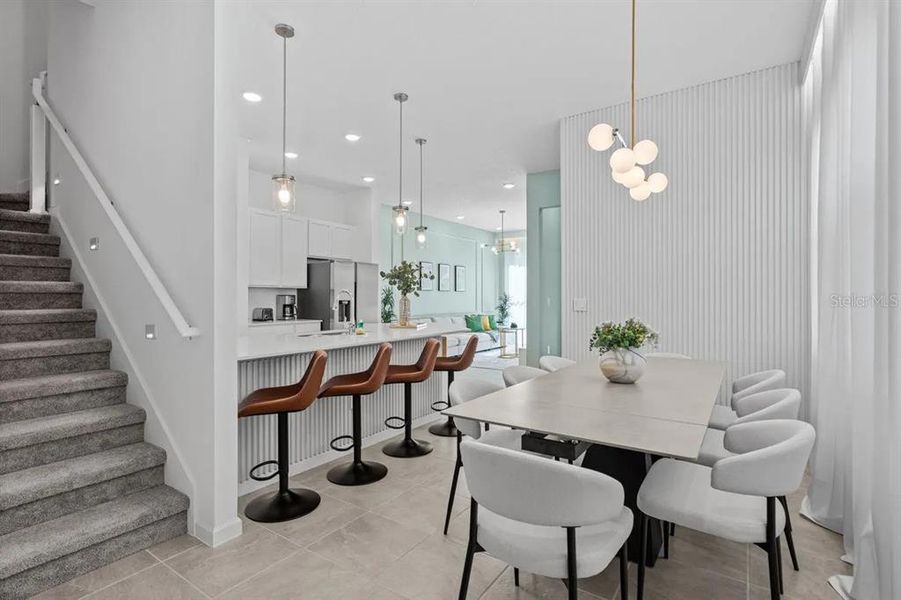 Furnished interior view inside a new home in , Orlando (Image 5). Furnished interior view inside a new home in , Orlando (Image 5).