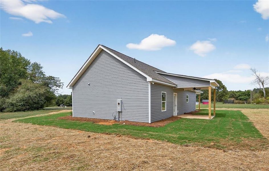 Exterior details and patio area of a home in , Buchanan (Image 22).
