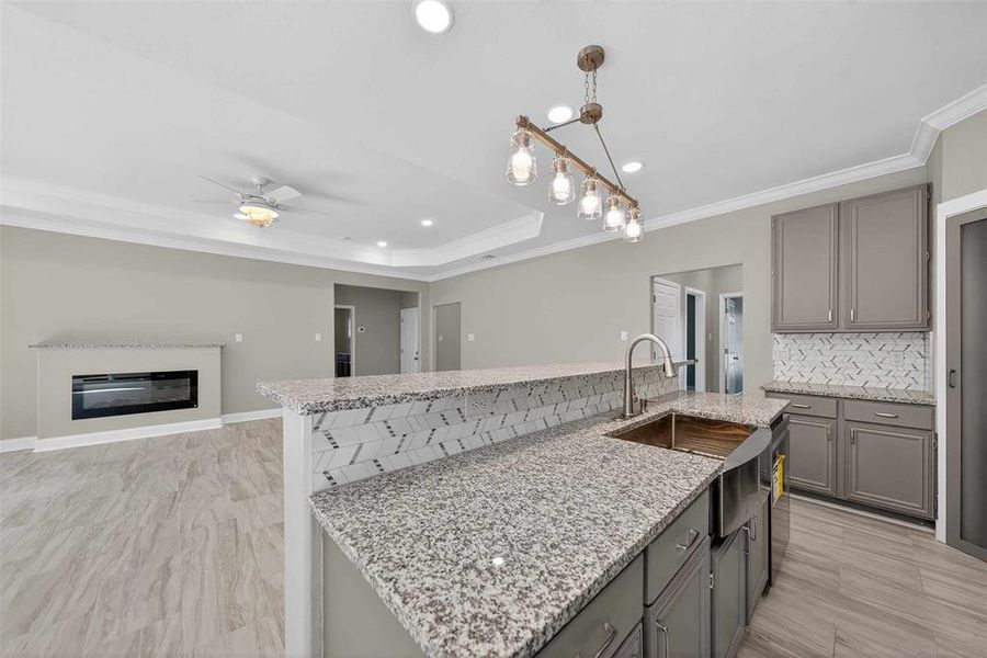 Furnished interior view inside a new home in , Lindale (Image 9). Furnished interior view inside a new home in , Lindale (Image 9).