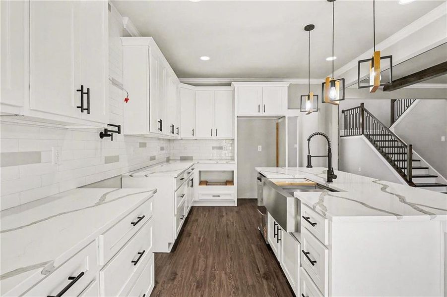 Furnished interior view inside a new home in , Dawsonville (Image 7).