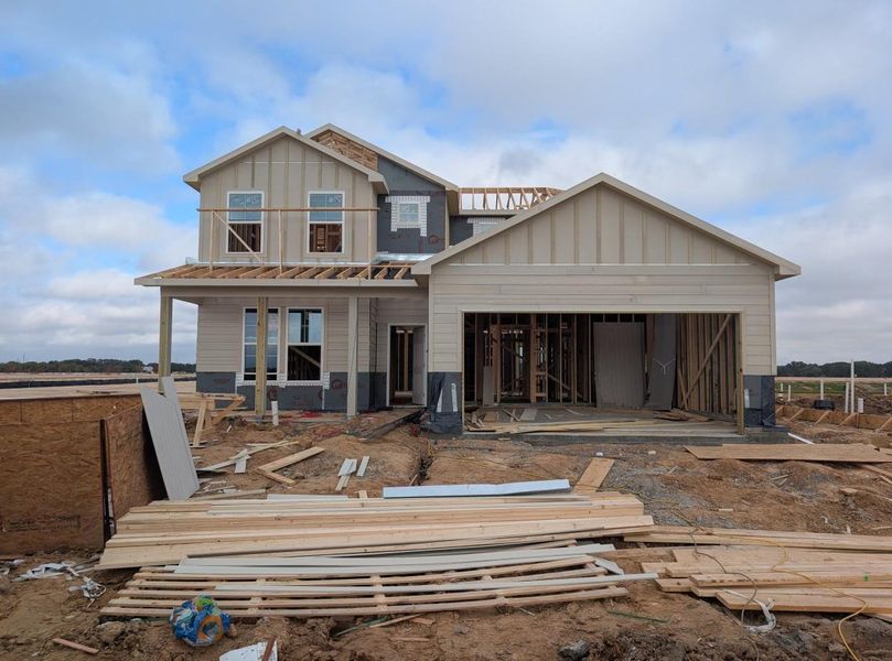 In-progress construction of a new home in Katy Reserve, Katy, TX (Image 4).