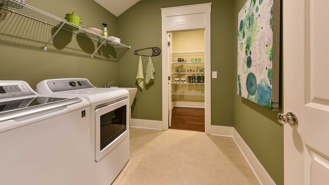 Laundry area and Pantry