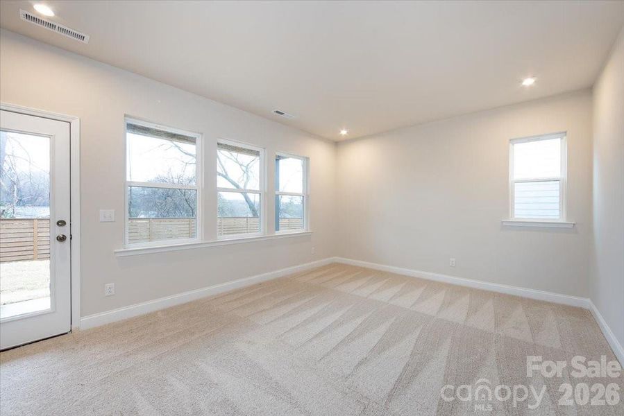 First Floor Flex Space with Access to the Covered Outdoor Living