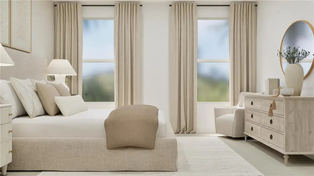 Furnished interior view inside a new home in Ranches at Lake McLeod, Eagle Lake (Image 26).