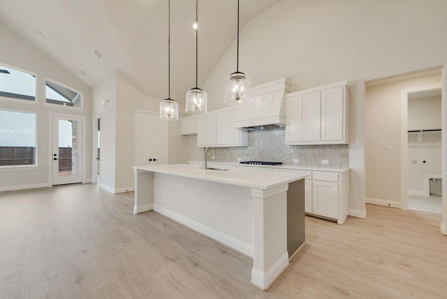 Furnished interior view inside a new home in Monterra, Fate (Image 6).