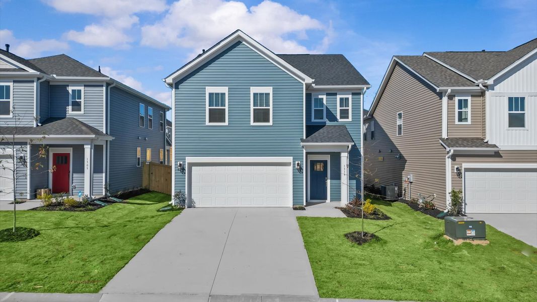 Representative exterior photo of a completed home built from the Neroli by DRB Homes in Harrier Point, Woodruff, SC (Image 22).