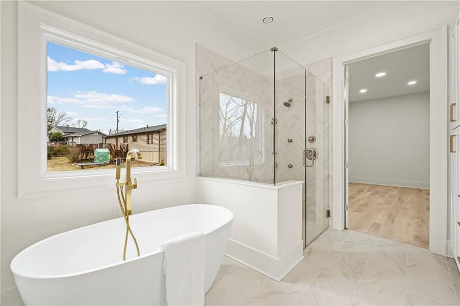 Furnished interior view inside a new home in , Canton (Image 51).