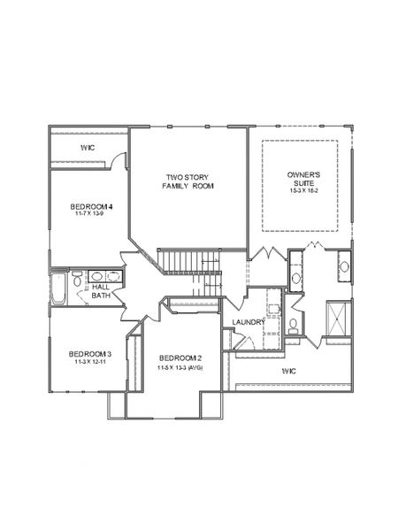 2D floor plan layout for the Clay by Fischer Homes in Governor’s Preserve, Canton, GA (Image 4). 2D floor plan layout for the Clay by Fischer Homes in Governor’s Preserve, Canton, GA (Image 4).