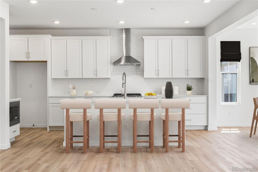 Furnished interior view inside a new home in Harmony at Solstice, Littleton (Image 10).