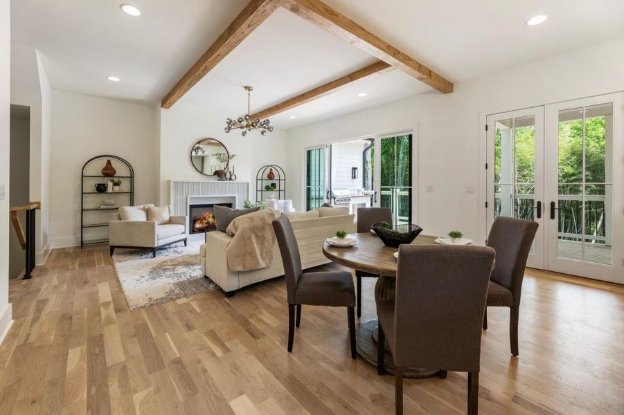 Furnished interior view inside a new home in , Milton (Image 13).