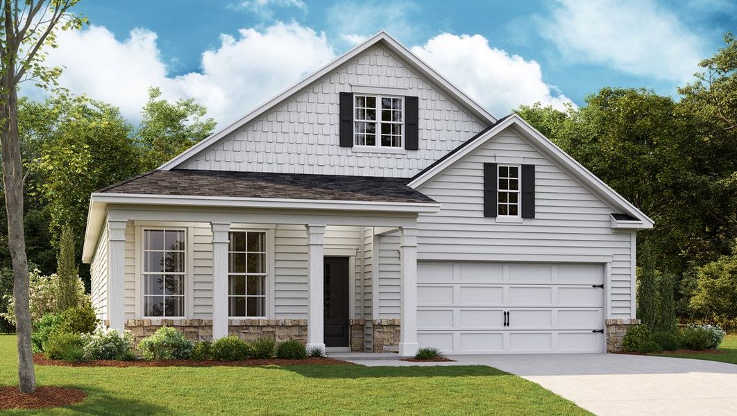 Representative exterior photo of a completed home built from the Dover by D.R. Horton in Legacy Farms, White House, TN (Image 2).